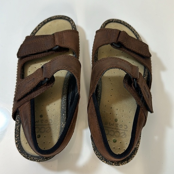 Ecco Brown Leather Cosmo Sandals Size 36(5-5.5) - Picture 8 of 16